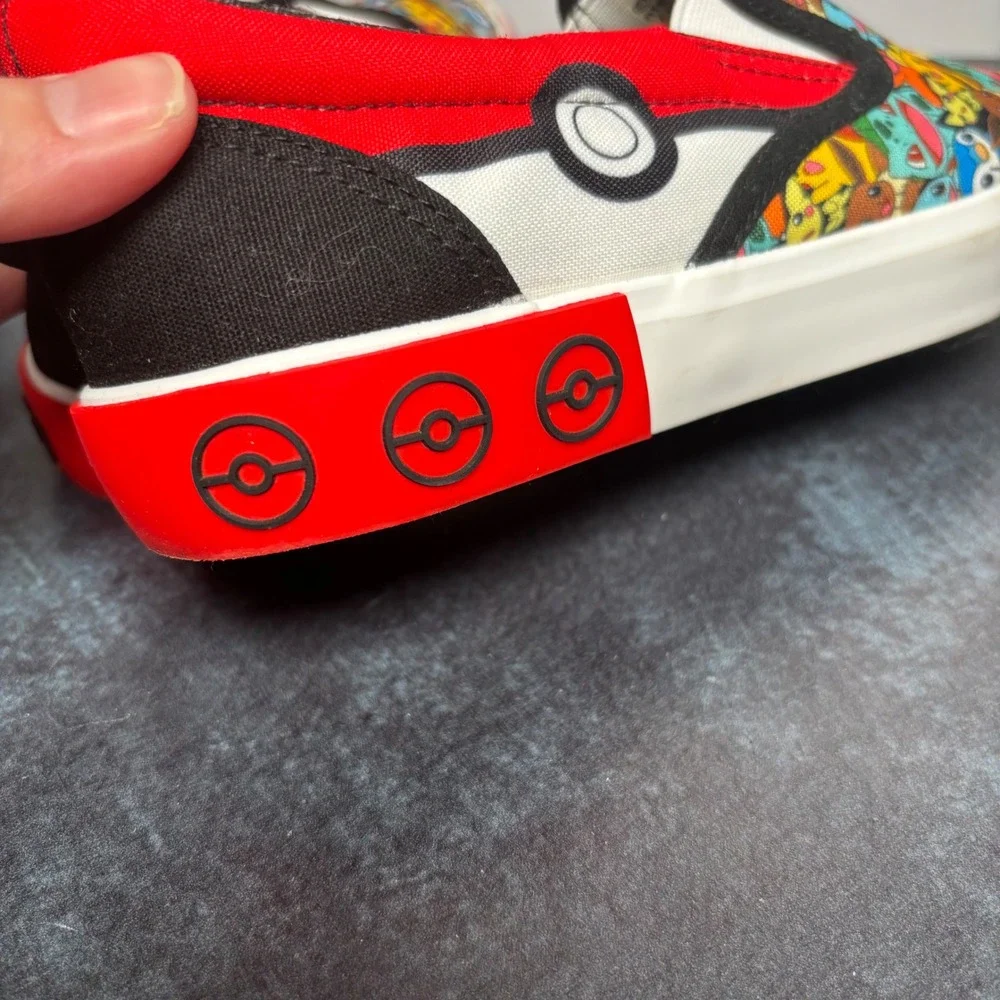 Pokemon Kids Slip On Shoes Size 5 Canvas Slip On Shoes Pikachu